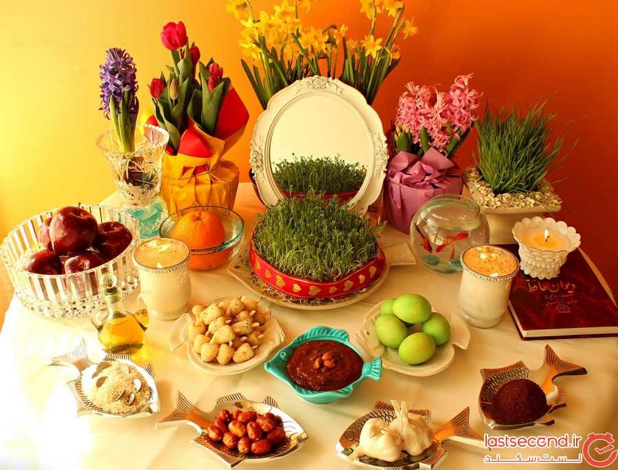 Traditional Persian Haft Sin in Nowruz